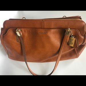 Leather coach purse